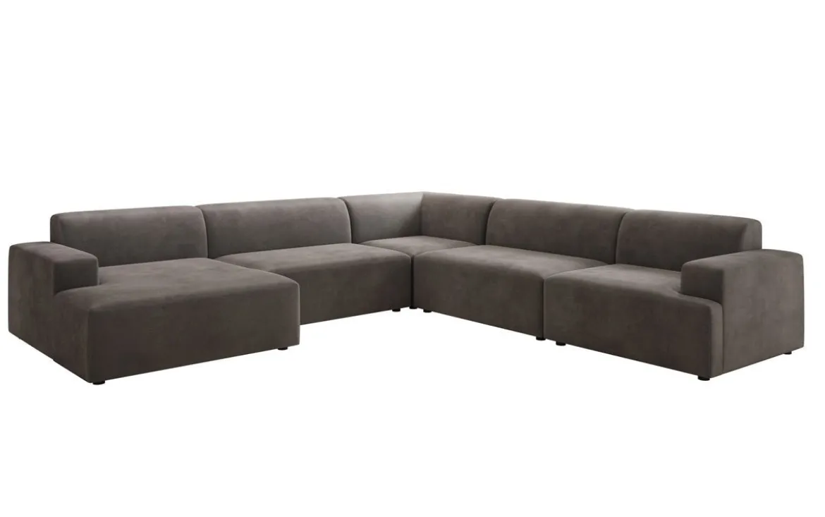 Designer Sofa Monza Wohnlandschaft U XXL in Samt