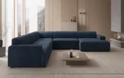 Designer Sofa Monza Wohnlandschaft U XXL in Samt