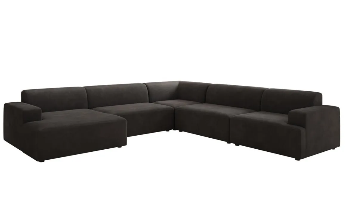 Designer Sofa Monza Wohnlandschaft U XXL in Samt