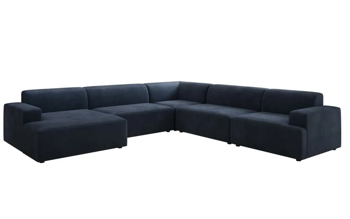 Designer Sofa Monza Wohnlandschaft U XXL in Samt
