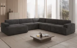 Designer Sofa Monza Wohnlandschaft U XXL in Cord
