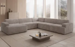 Designer Sofa Monza Wohnlandschaft U XXL in Cord