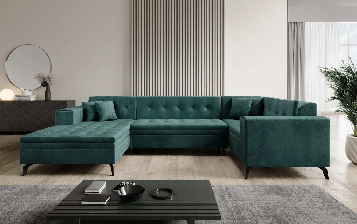 Designer Sofa Neola mit Schlaffunktion