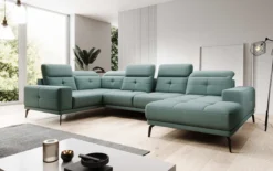 Designer Sofa Nerio mit verstellbarer Kopf- und Rückenlehne