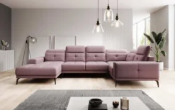 Designer Sofa Nerio mit verstellbarer Kopf- und Rückenlehne