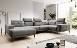 Designer Sofa Nerio mit verstellbarer Kopf- und Rückenlehne