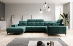 Designer Sofa Nerio mit verstellbarer Kopf- und Rückenlehne