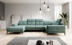 Designer Sofa Nerio mit verstellbarer Kopf- und Rückenlehne