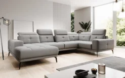 Designer Sofa Nerio mit verstellbarer Kopf- und Rückenlehne
