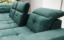 Designer Sofa Nerio mit verstellbarer Kopf- und Rückenlehne