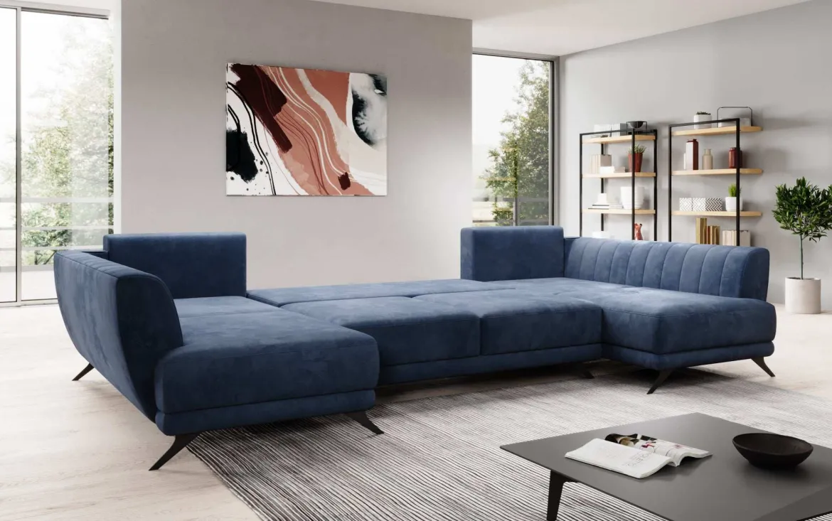 Designer Sofa Nina mit Schlaffunktion