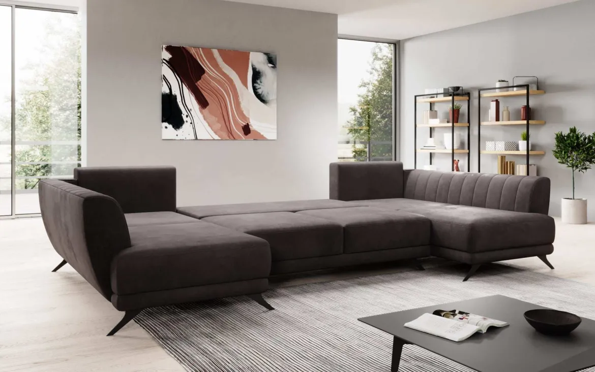 Designer Sofa Nina mit Schlaffunktion