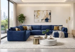 Designer Sofa Nuvola U in Samt