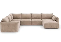 Designer Sofa Nuvola U in Samt