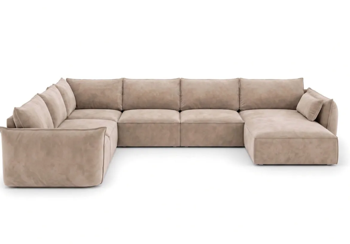 Designer Sofa Nuvola U in Samt