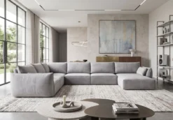 Designer Sofa Nuvola U in Samt