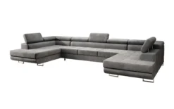 Designer Sofa Positano mit Schlaf- und Klappfunktion (Stoff)