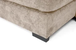 Designer Sofa Selena U mit Schlaffunktion in Strukturstoff