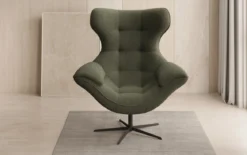 Designer Sofa-Sessel Aurelio in Bouclé