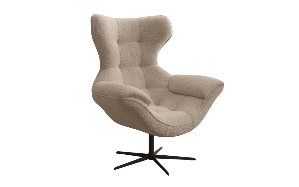 Designer Sofa-Sessel Aurelio in Bouclé