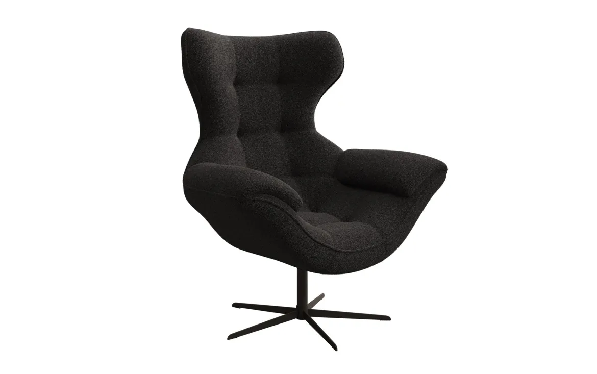 Designer Sofa-Sessel Aurelio in Bouclé