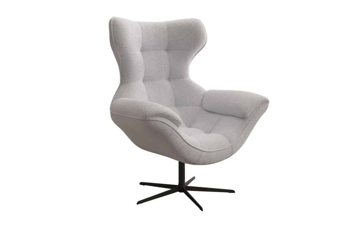 Designer Sofa-Sessel Aurelio in Bouclé