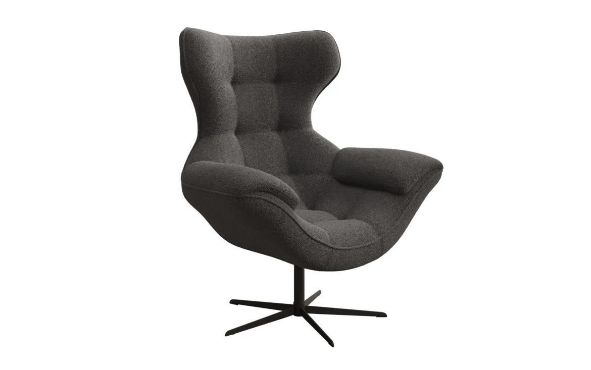 Designer Sofa-Sessel Aurelio in Bouclé