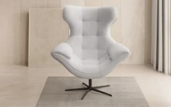Designer Sofa-Sessel Aurelio in Bouclé