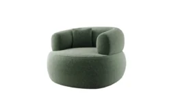 Designer Sofa-Sessel Bao in Strukturstoff - 360°-Drehfunktion