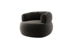 Designer Sofa-Sessel Bao in Strukturstoff - 360°-Drehfunktion