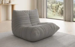 Designer Sofa-Sessel Calmo in Teddy Bouclé