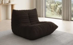 Designer Sofa-Sessel Calmo in Teddy Bouclé