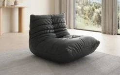 Designer Sofa-Sessel Calmo in Echtleder