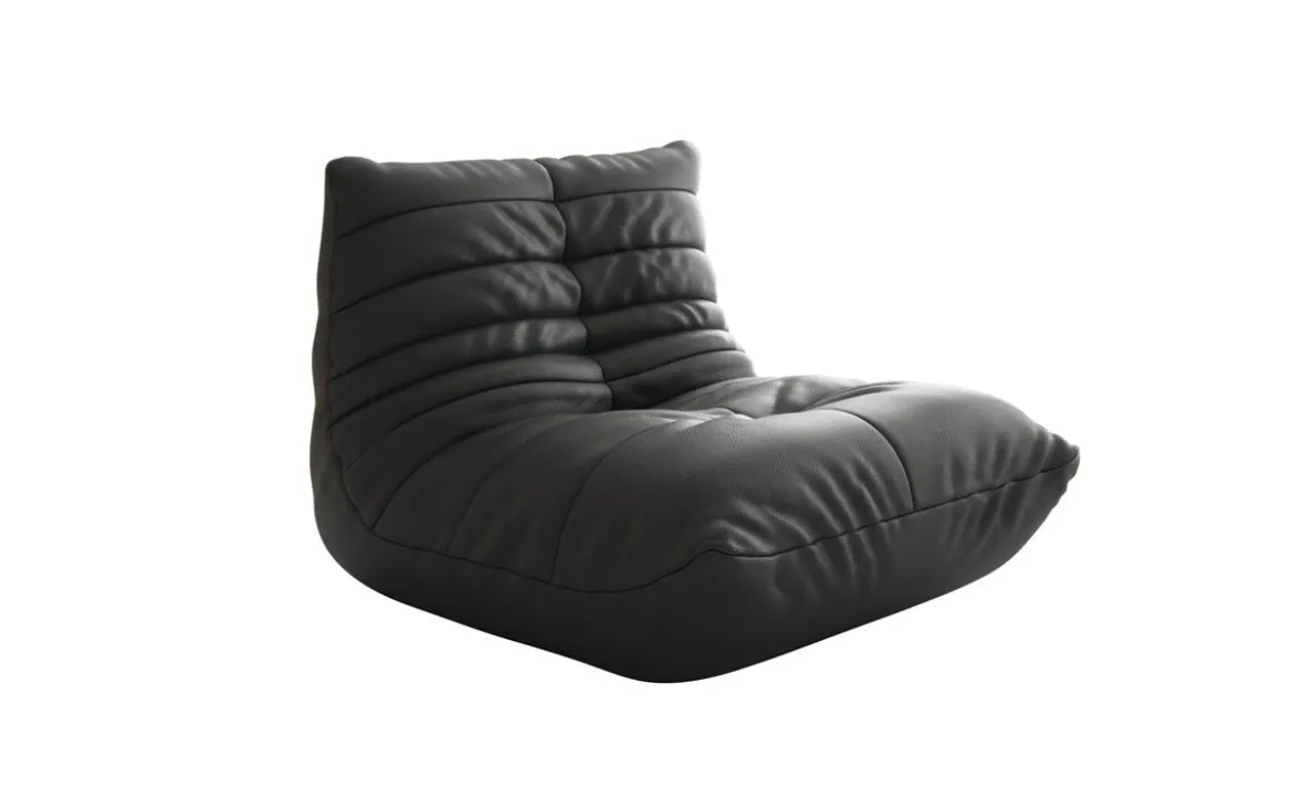 Designer Sofa-Sessel Calmo in Echtleder