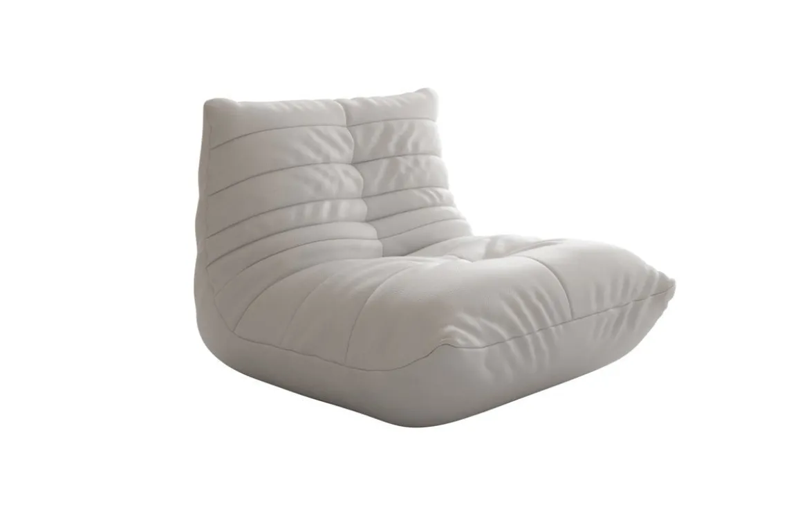 Designer Sofa-Sessel Calmo in Echtleder