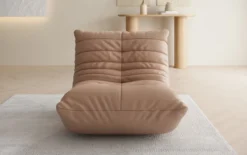 Designer Sofa-Sessel Calmo in Echtleder