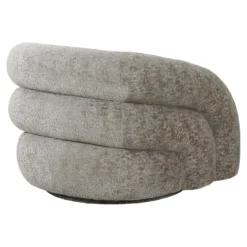 Designer Sofa-Sessel Korfu mit Drehfunktion in Sand Bouclé