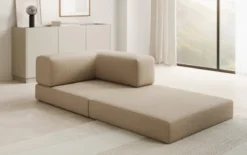 Designer Sofa-Sessel Lazy in Bouclé