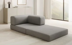 Designer Sofa-Sessel Lazy in Bouclé
