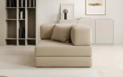 Designer Sofa-Sessel Lazy in Bouclé