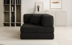 Designer Sofa-Sessel Lazy in Bouclé