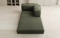 Designer Sofa-Sessel Lazy in Bouclé