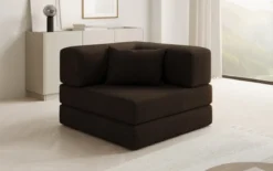 Designer Sofa-Sessel Lazy in Bouclé