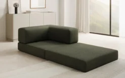 Designer Sofa-Sessel Lazy in Bouclé