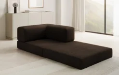 Designer Sofa-Sessel Lazy in Bouclé