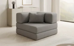 Designer Sofa-Sessel Lazy in Bouclé