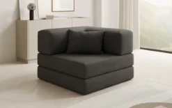 Designer Sofa-Sessel Lazy in Bouclé
