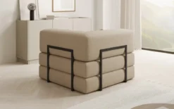 Designer Sofa-Sessel Lazy in Bouclé