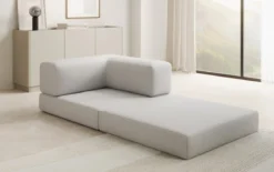 Designer Sofa-Sessel Lazy in Bouclé