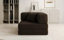 Designer Sofa-Sessel Lazy in Bouclé